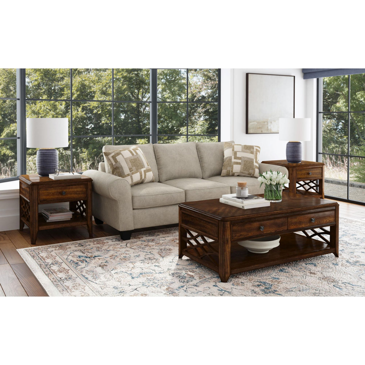 Phillipe Cherry End Table - Ornate Home
