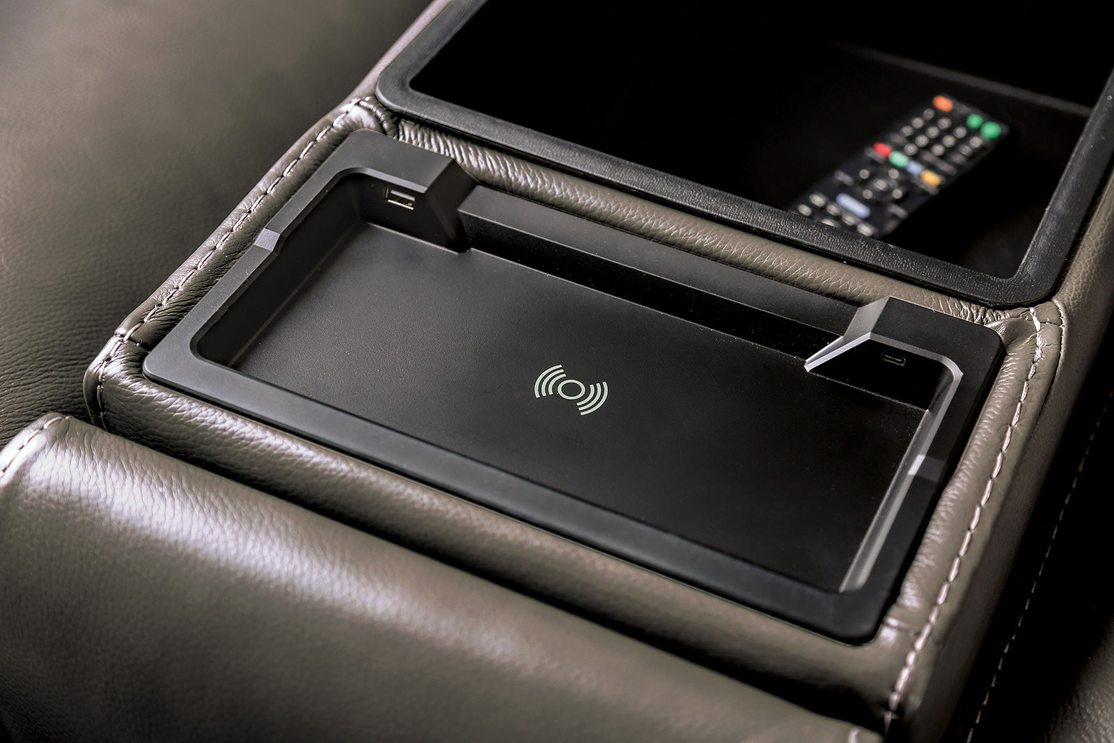 Phineas Gray Power Top Grain Leather Match Reclining Sofa & Loveseat - Ornate Home