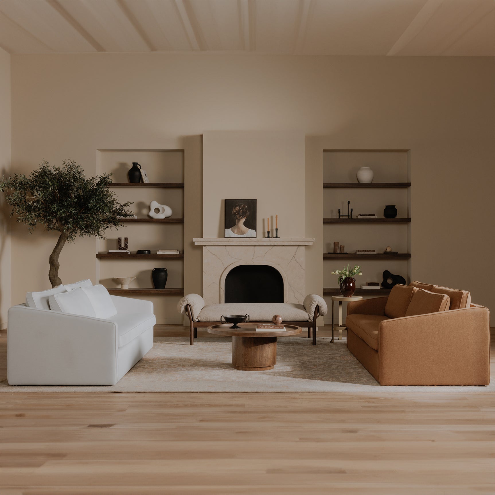 Phoebe Rust Sofa - Ornate Home