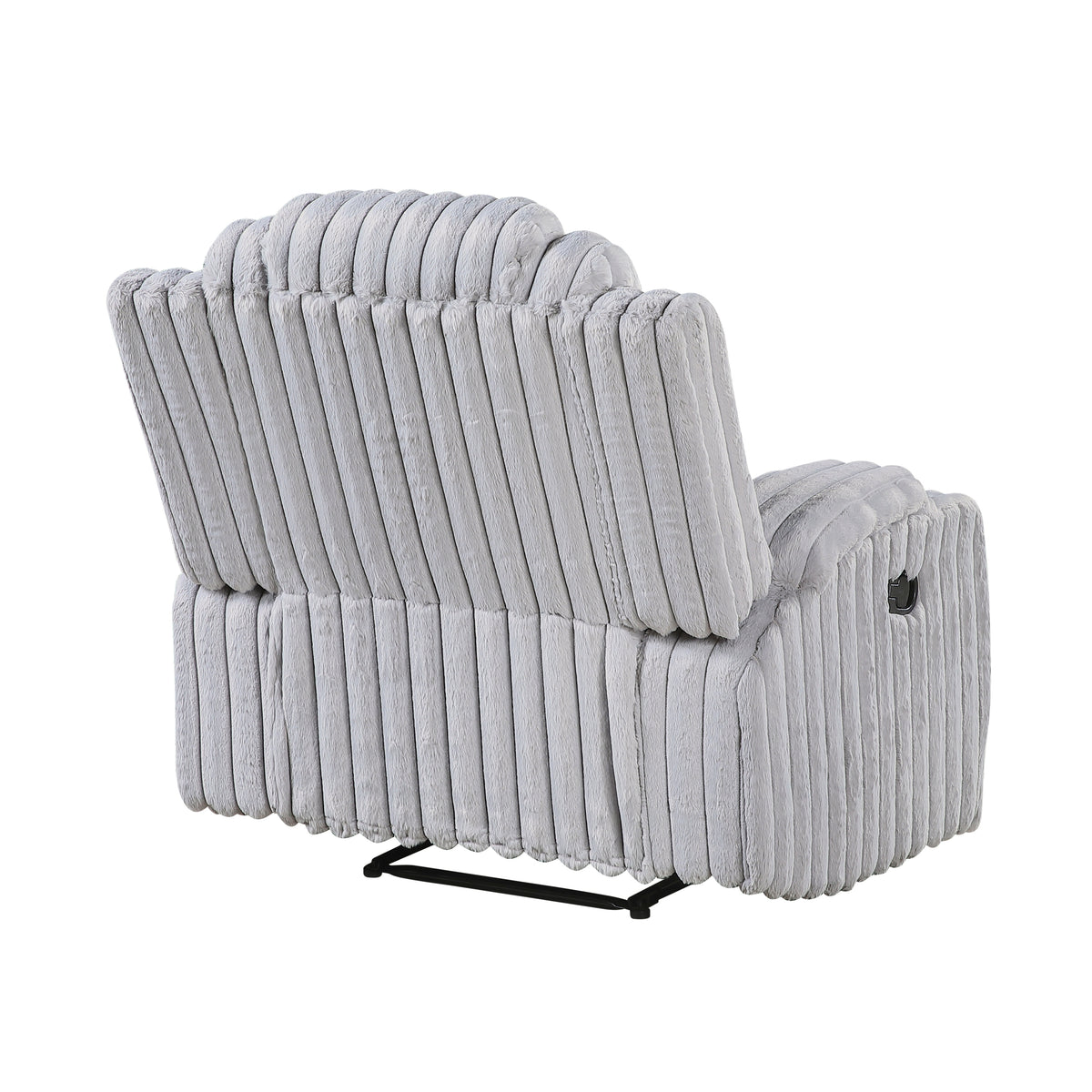 Phyllis White Reclining Chair With Cup Holders - Ornate Home