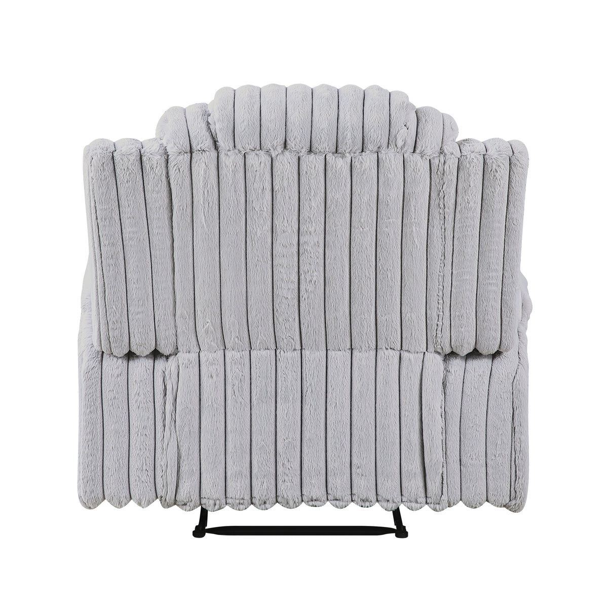 Phyllis White Reclining Chair With Cup Holders - Ornate Home