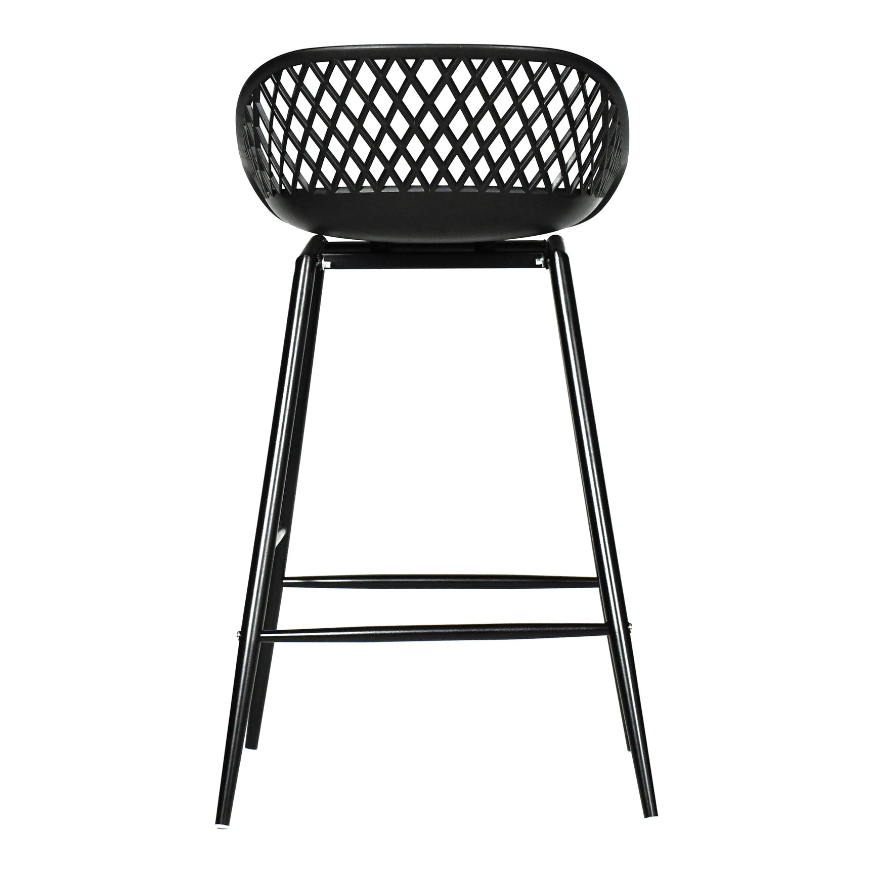 Piazza Black Outdoor Counter Stool (Set of 2) - Ornate Home