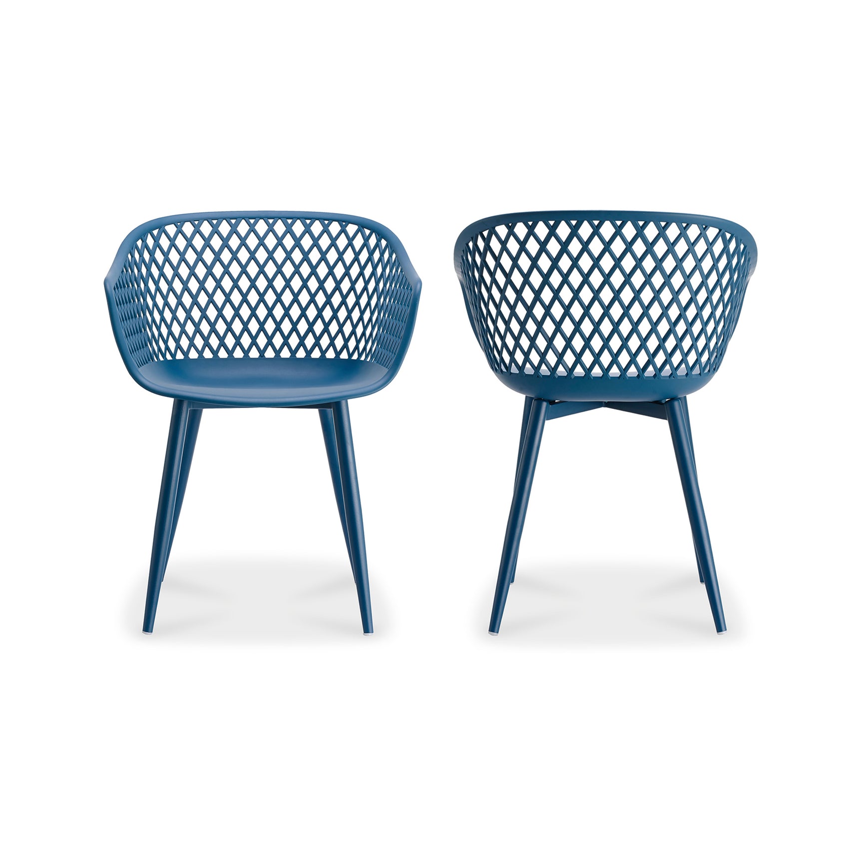 Piazza Blue Outdoor Chair (Set of 2) - Ornate Home