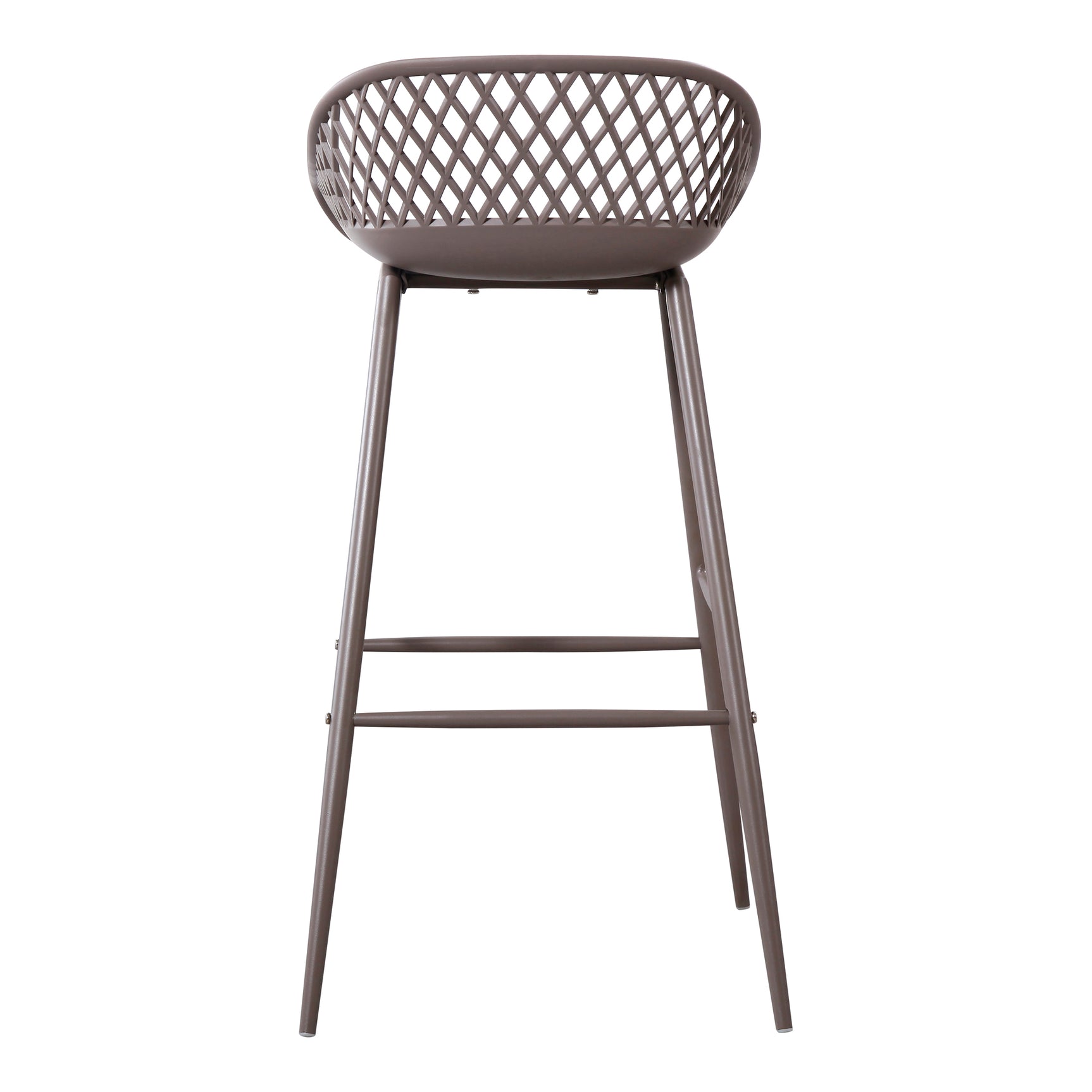 Piazza Grey Outdoor Barstool (Set of 2) - Ornate Home