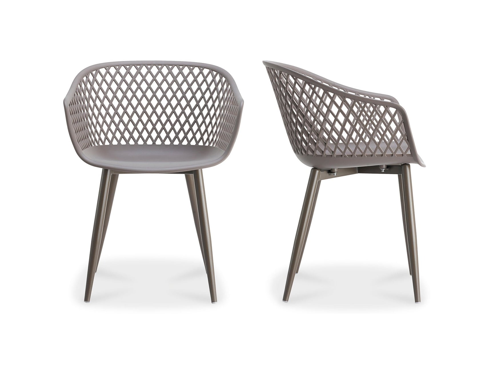 Piazza Grey Outdoor Chair (Set of 2) - Ornate Home