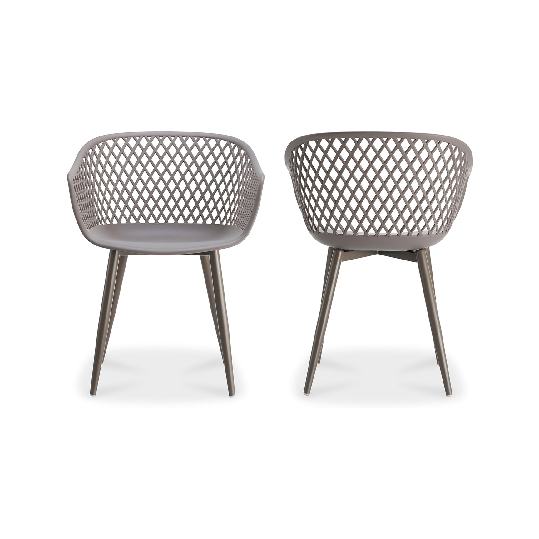 Piazza Grey Outdoor Chair (Set of 2) - Ornate Home