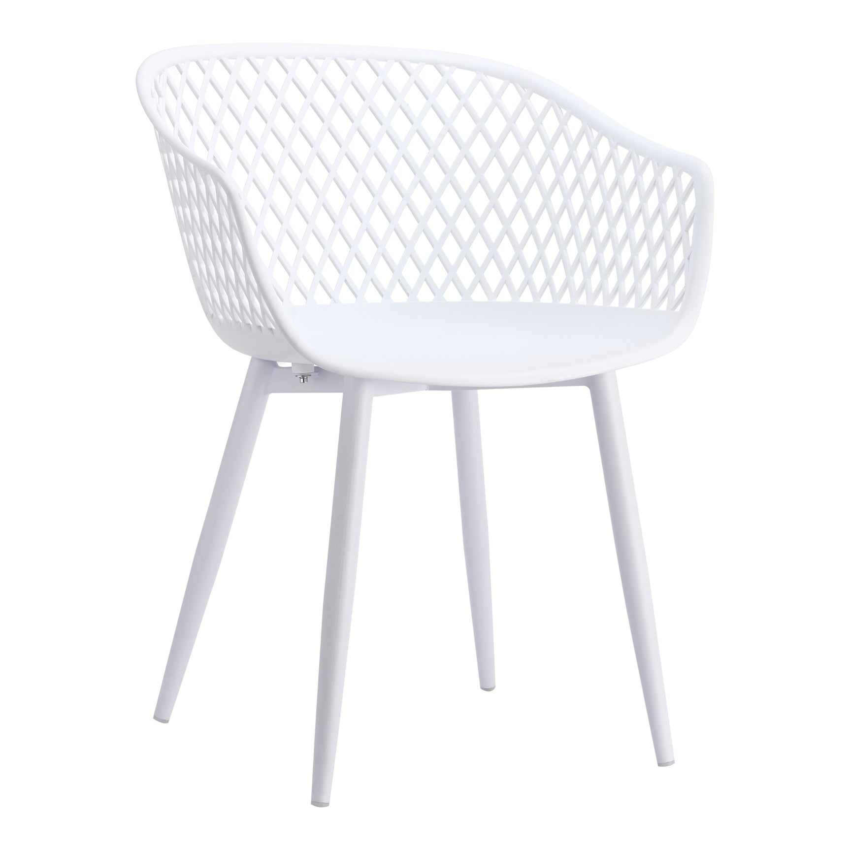 Piazza White Outdoor Chair (Set of 2) - Ornate Home