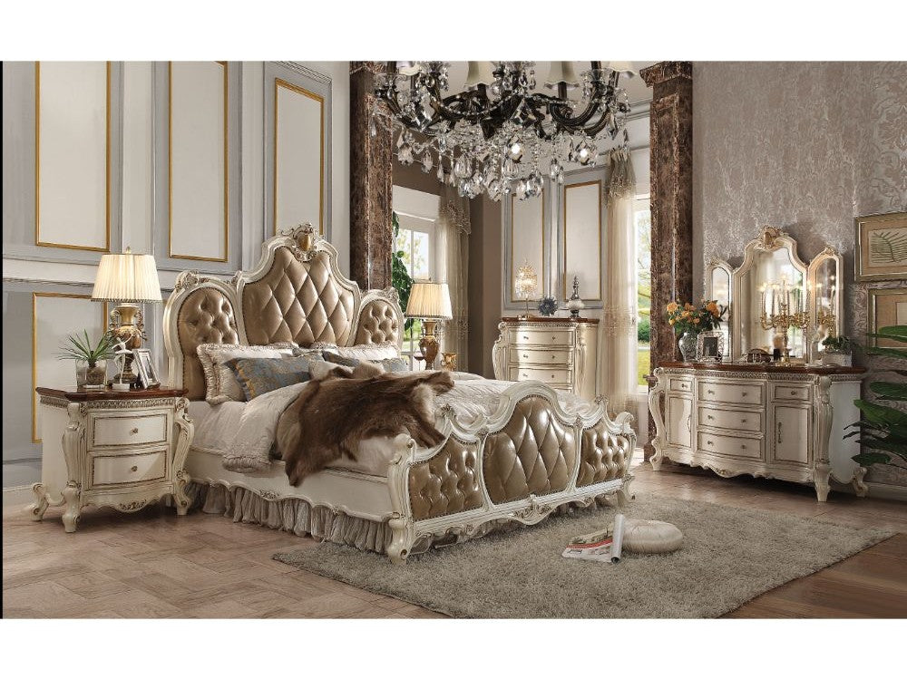 Picardy Antique Pearl California King Bed - Ornate Home