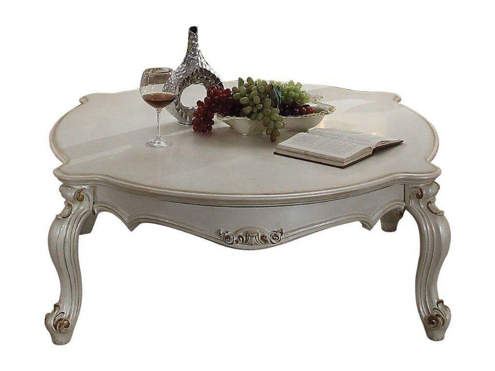 Picardy Antique Pearl Coffee Table (Rectangular Shape) - Ornate Home