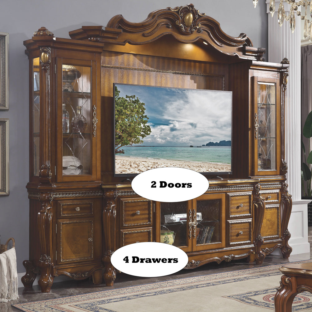 Picardy Cherry Oak Entertainment Center - Ornate Home