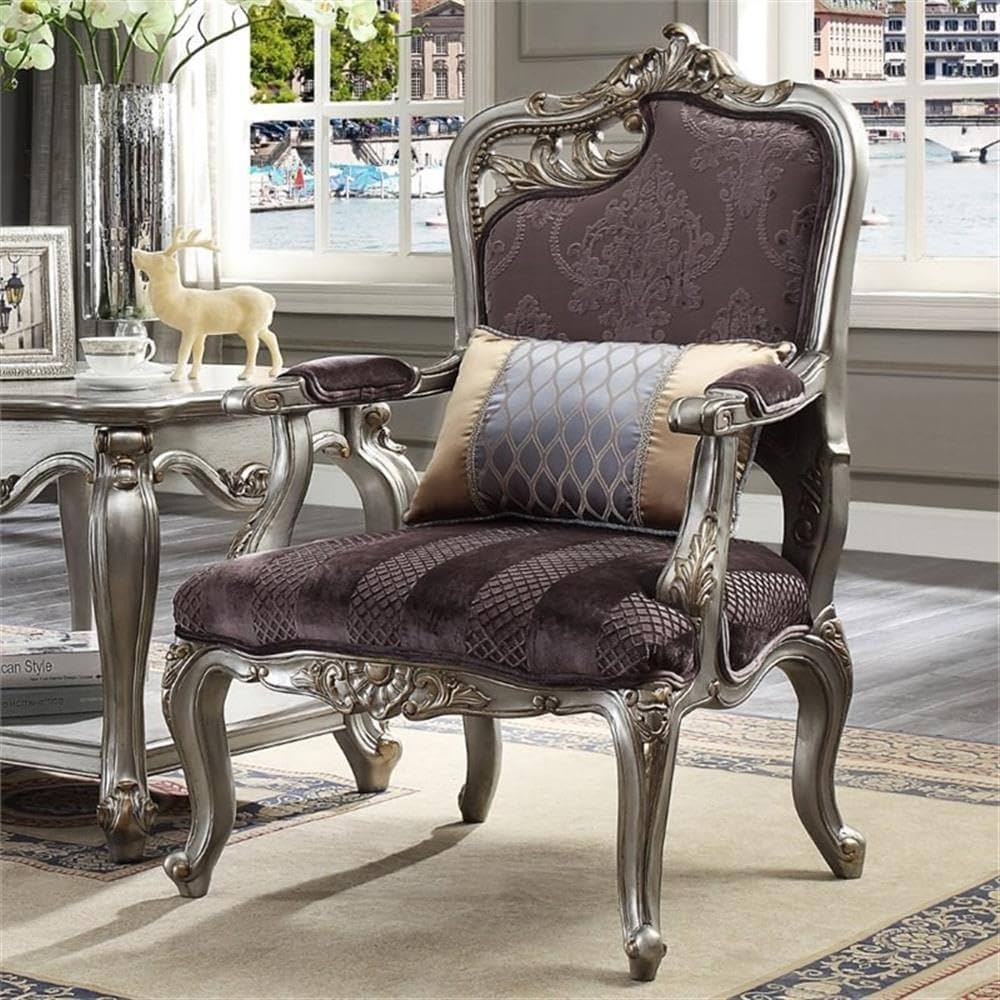 Picardy Platinum Chair - Ornate Home