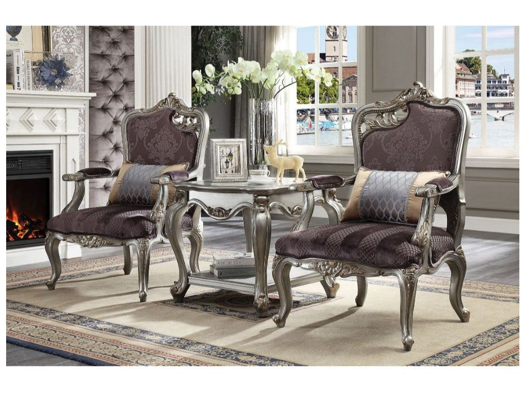 Picardy Platinum Chair - Ornate Home