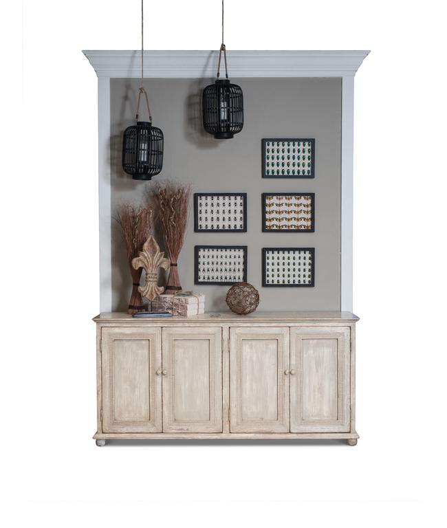 Pie Crust Beige Door Sideboard - Ornate Home