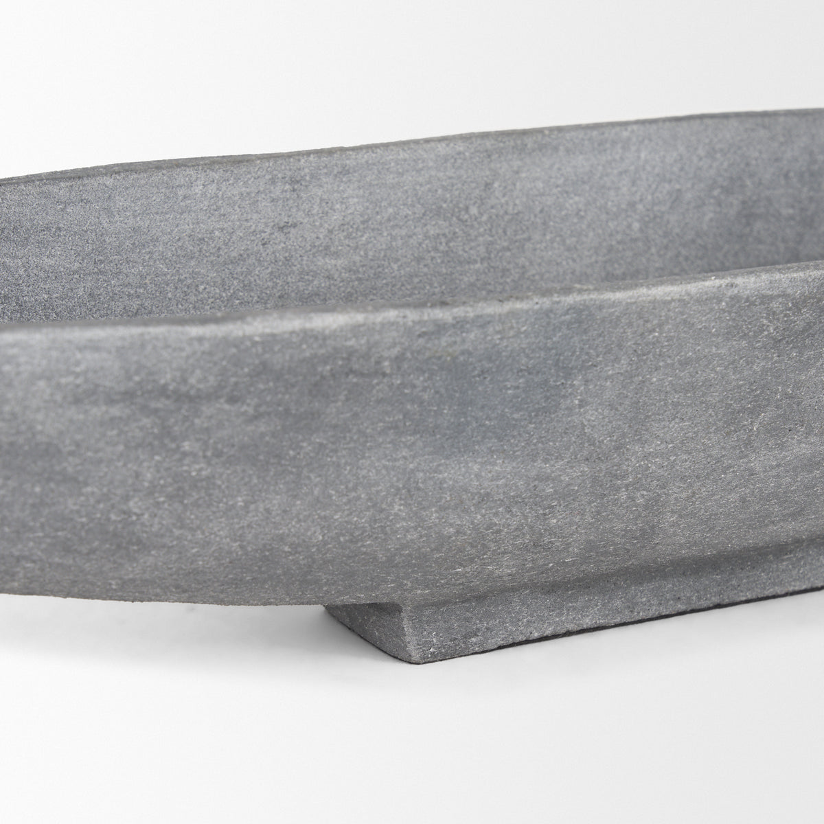 Piero Gray Small Concrete Finished Metal Decorative Bowl - Ornate Home