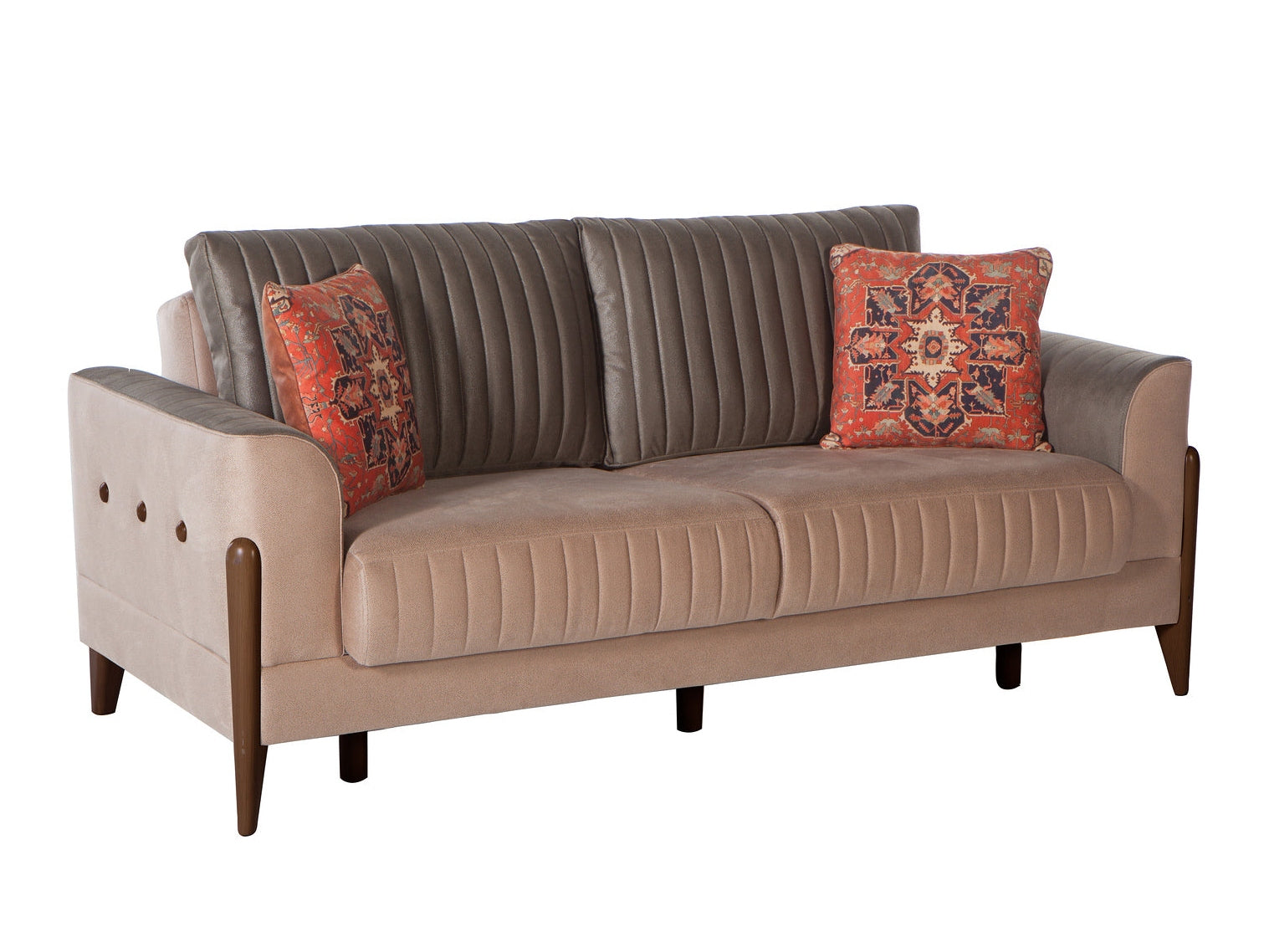 Piero Hande Beige Loveseat - Ornate Home