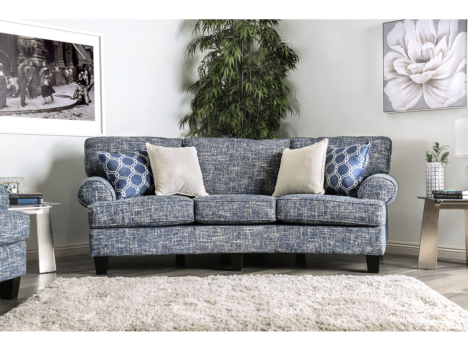 Pierpont Blue Sofa - Ornate Home
