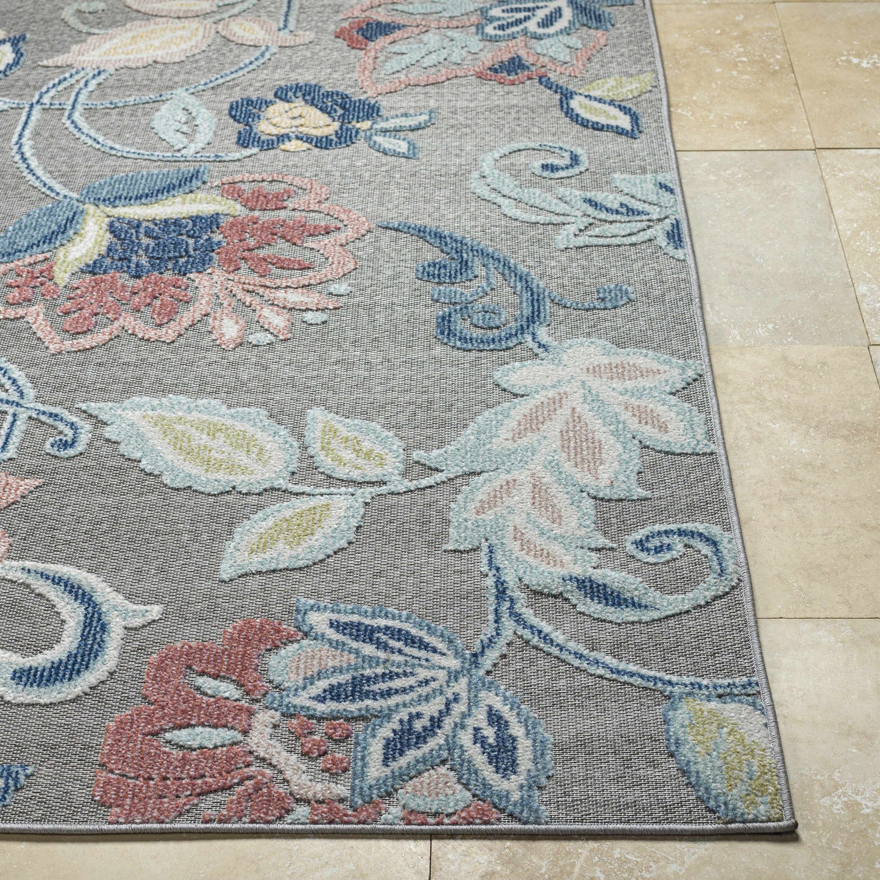 Piers Gray Outdoor Area Rug - Clearance - Ornate Home