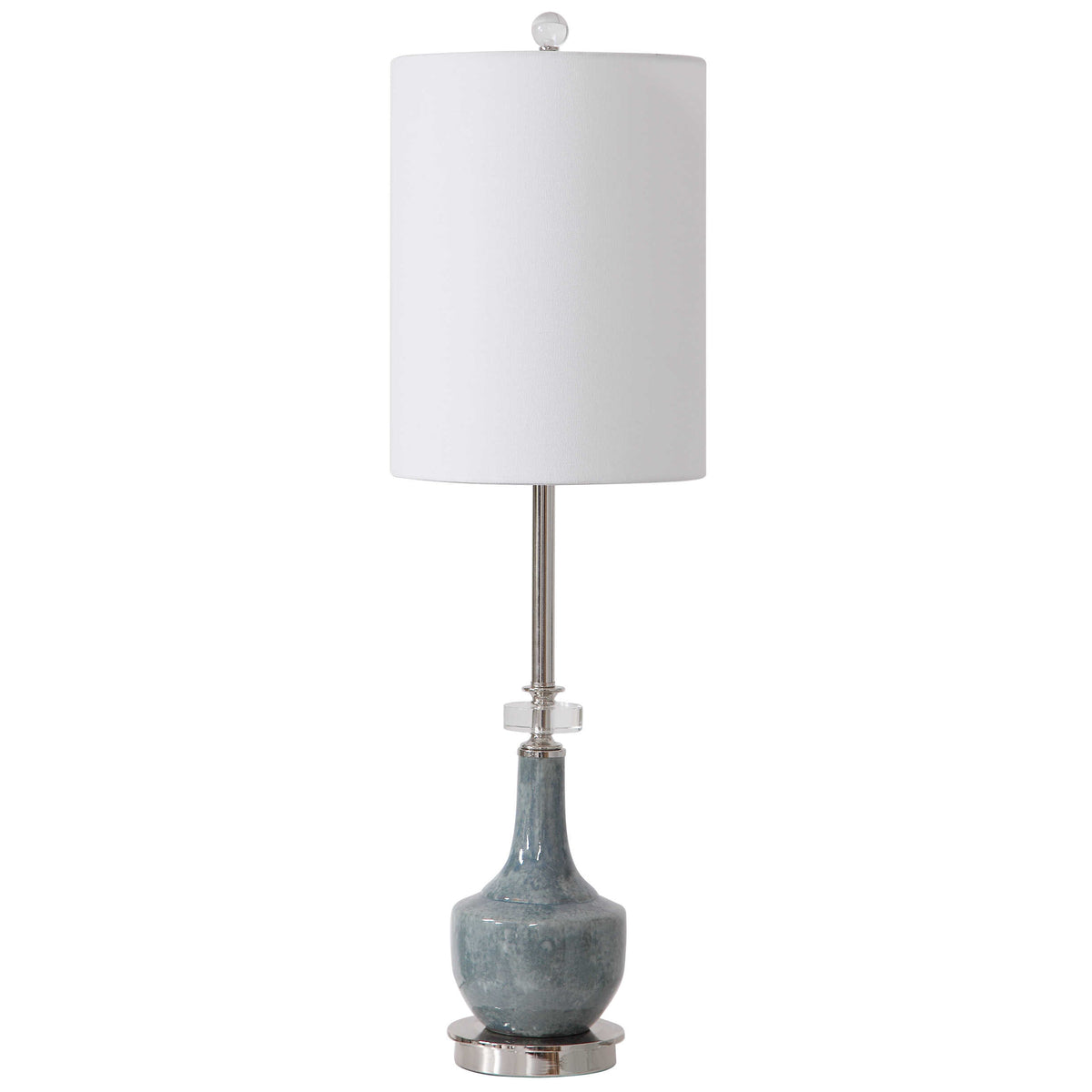 Piers Mottled Blue Buffet Lamp - Ornate Home