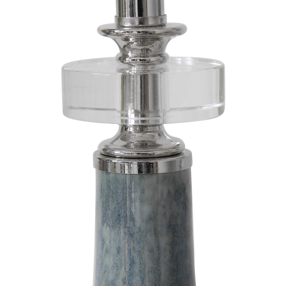 Piers Mottled Blue Buffet Lamp - Ornate Home