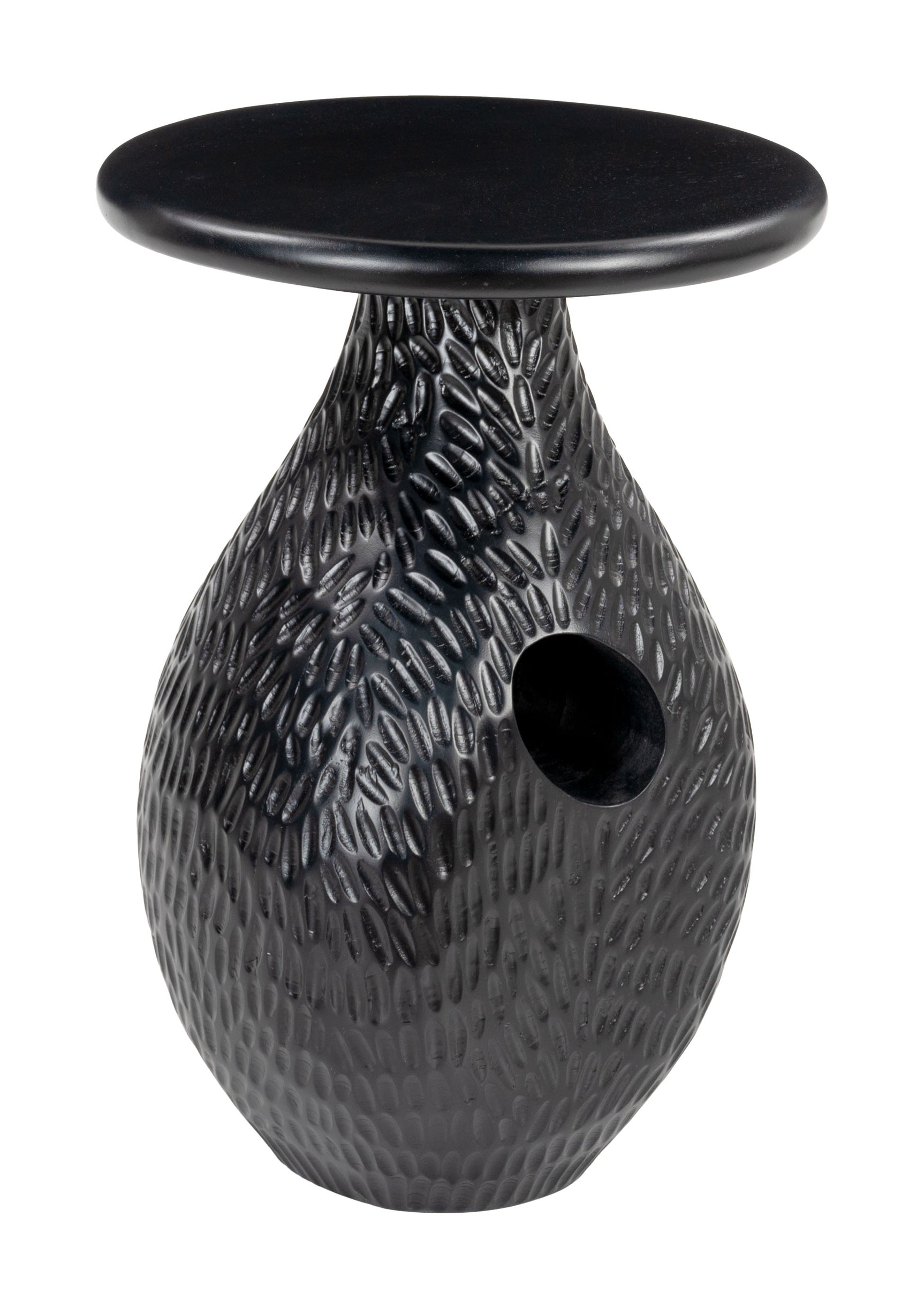 Piho Black Side Table - Ornate Home