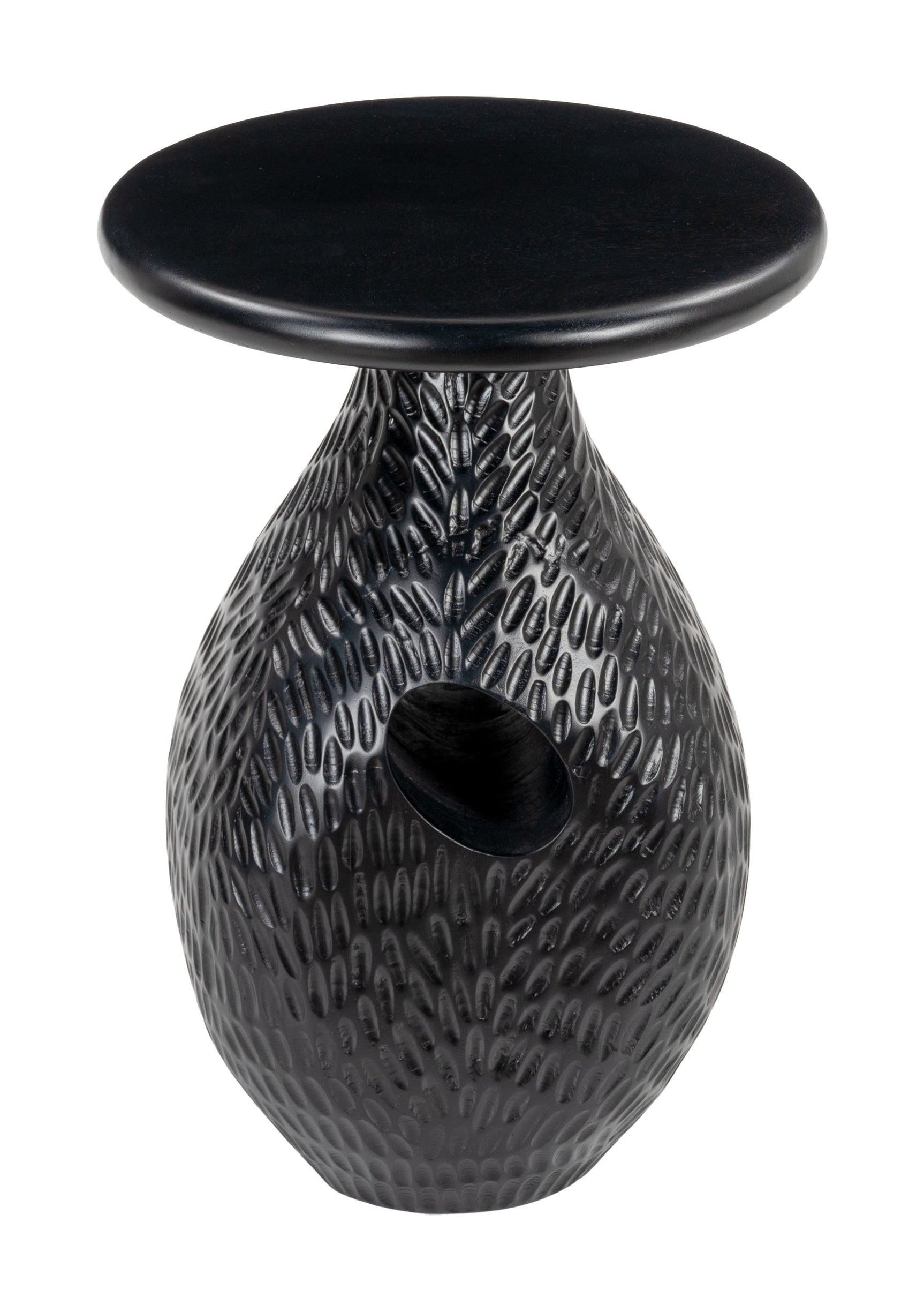 Piho Black Side Table - Ornate Home