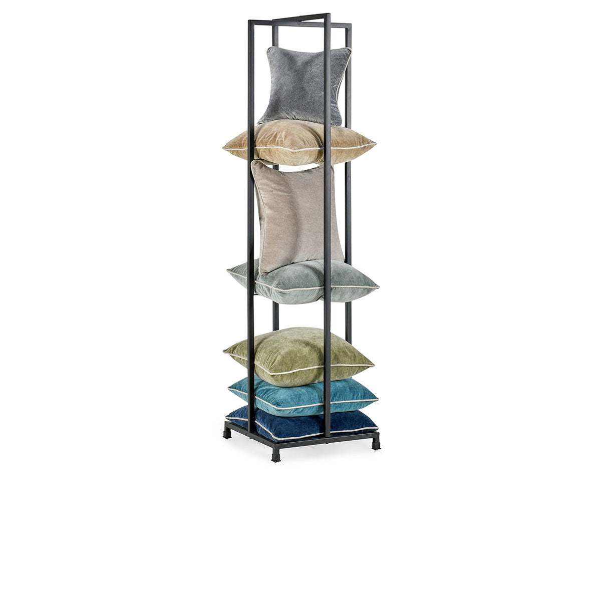 Pillow Tower Black Rack - Ornate Home