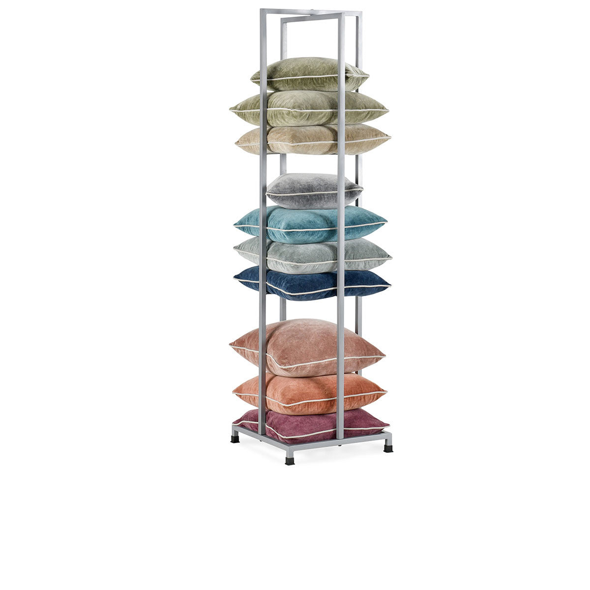 Pillow Tower Silver Rack - Ornate Home