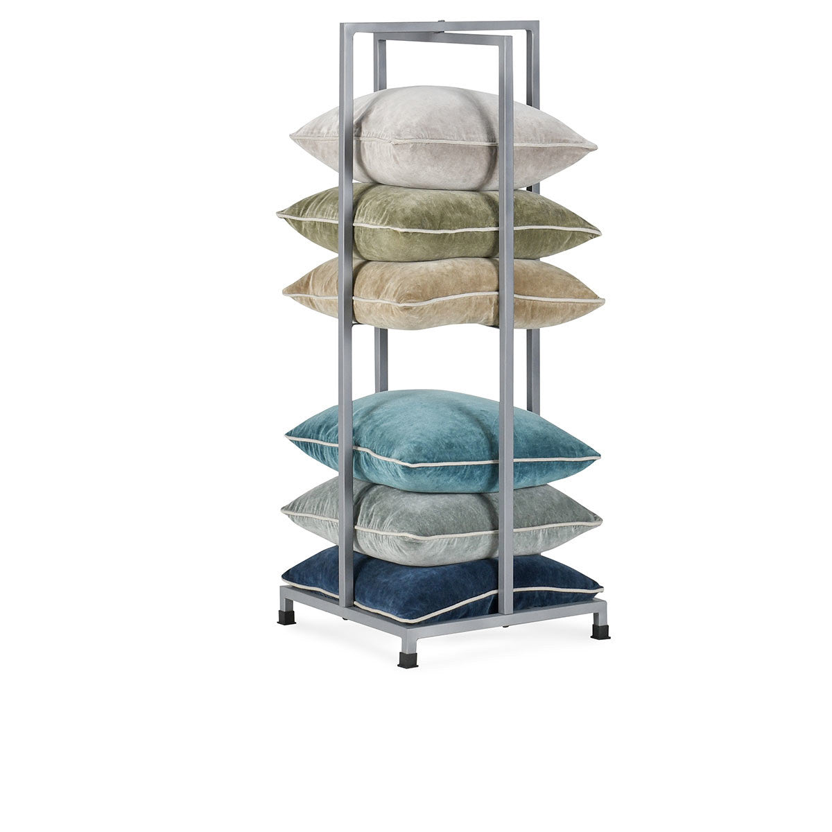Pillow Tower Silver Rack - Ornate Home