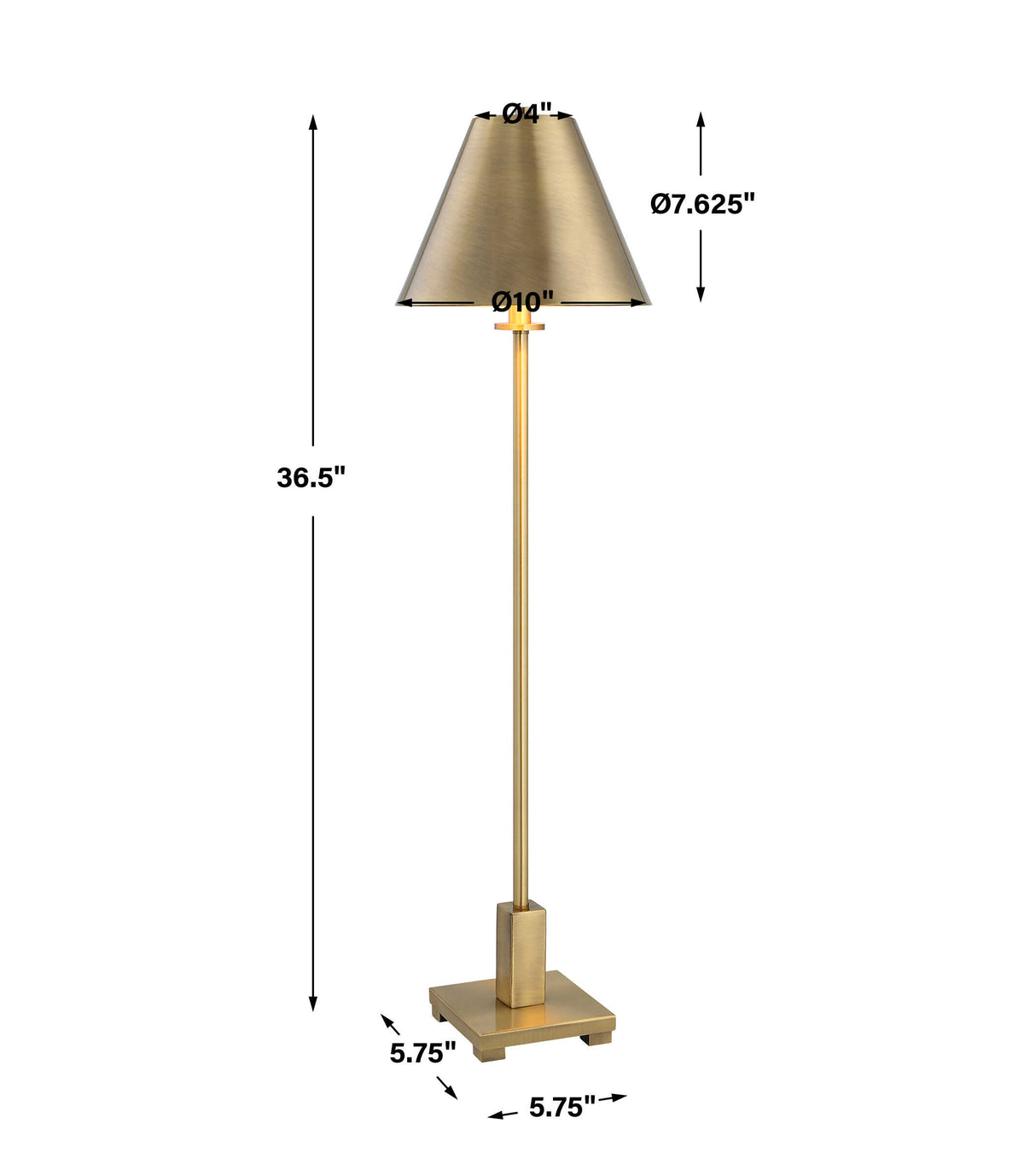 Pilot Brass Buffet Lamp - Ornate Home