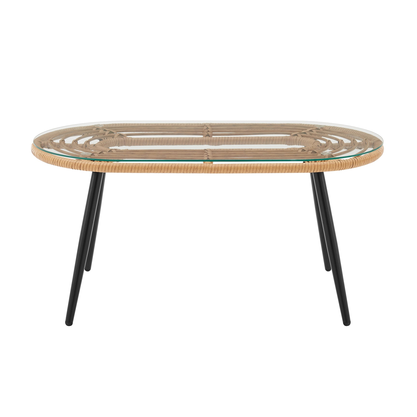 Pine 4-Piece Patio Conversation Set in Cream - Ornate Home