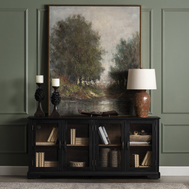 Pine Bluff Brown Candle Holders - Ornate Home