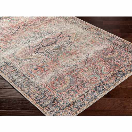 Pink Dunshaughlin Distressed Washable Area Rug - Clearance - Ornate Home