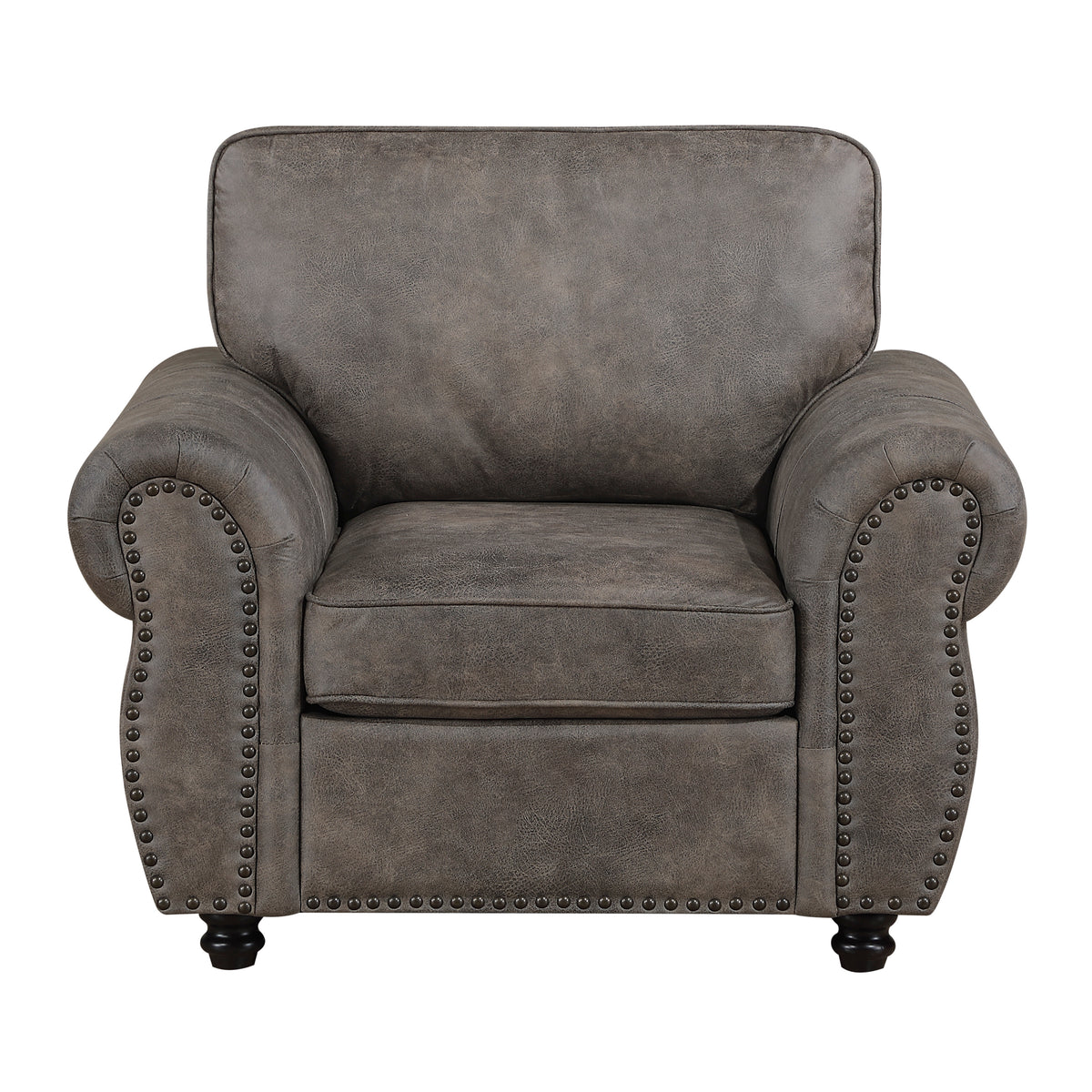 Pinnacle Brown Chair - Ornate Home