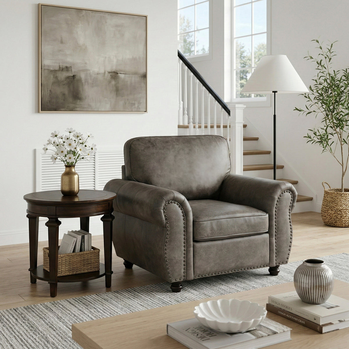 Pinnacle Brown Chair - Ornate Home