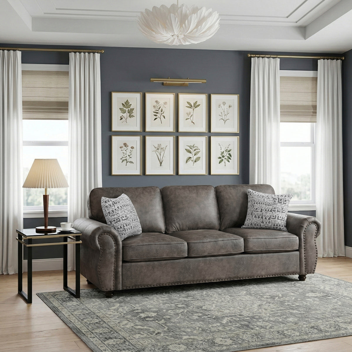Pinnacle Brown Sofa - Ornate Home