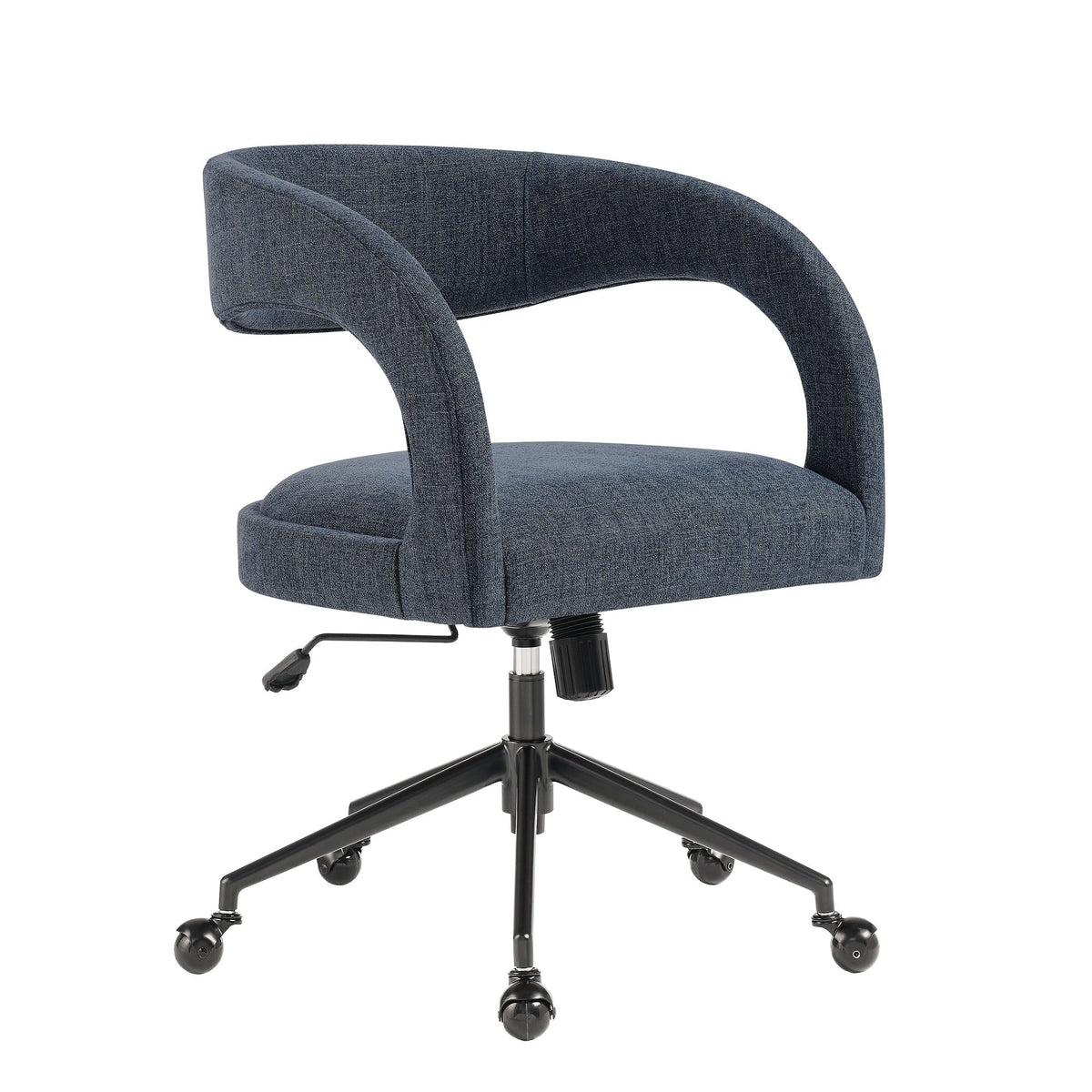 Pinnacle Slate Blue Upholstered Office Chair - Ornate Home