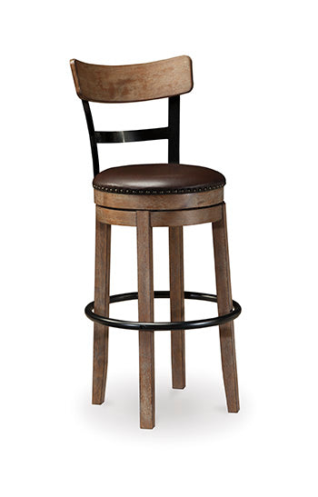 Pinnadel Light Brown Bar Height Bar Chair (Online Special Price) - Ornate Home