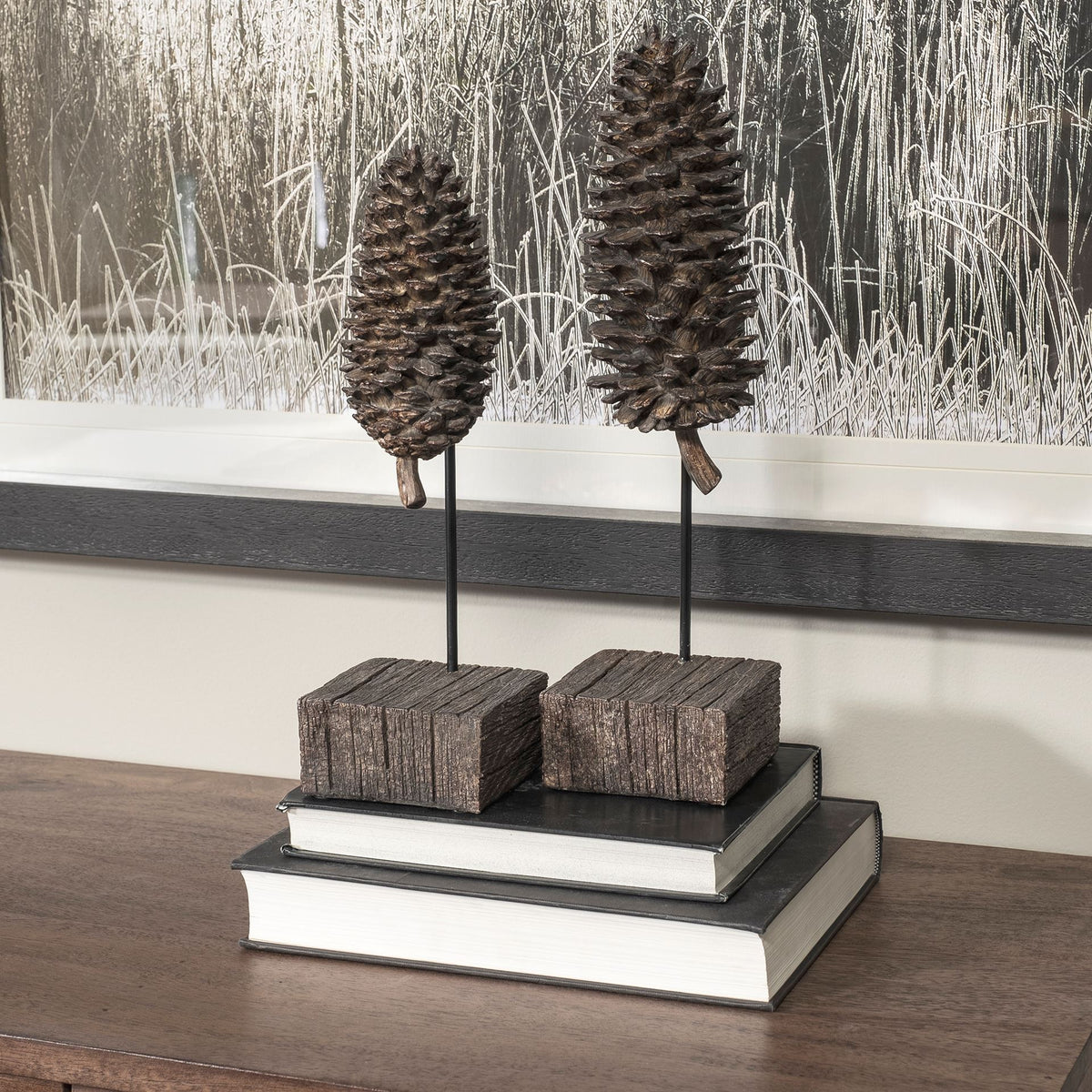 Pinterra Brown Small Resin Pinecone Replica - Ornate Home