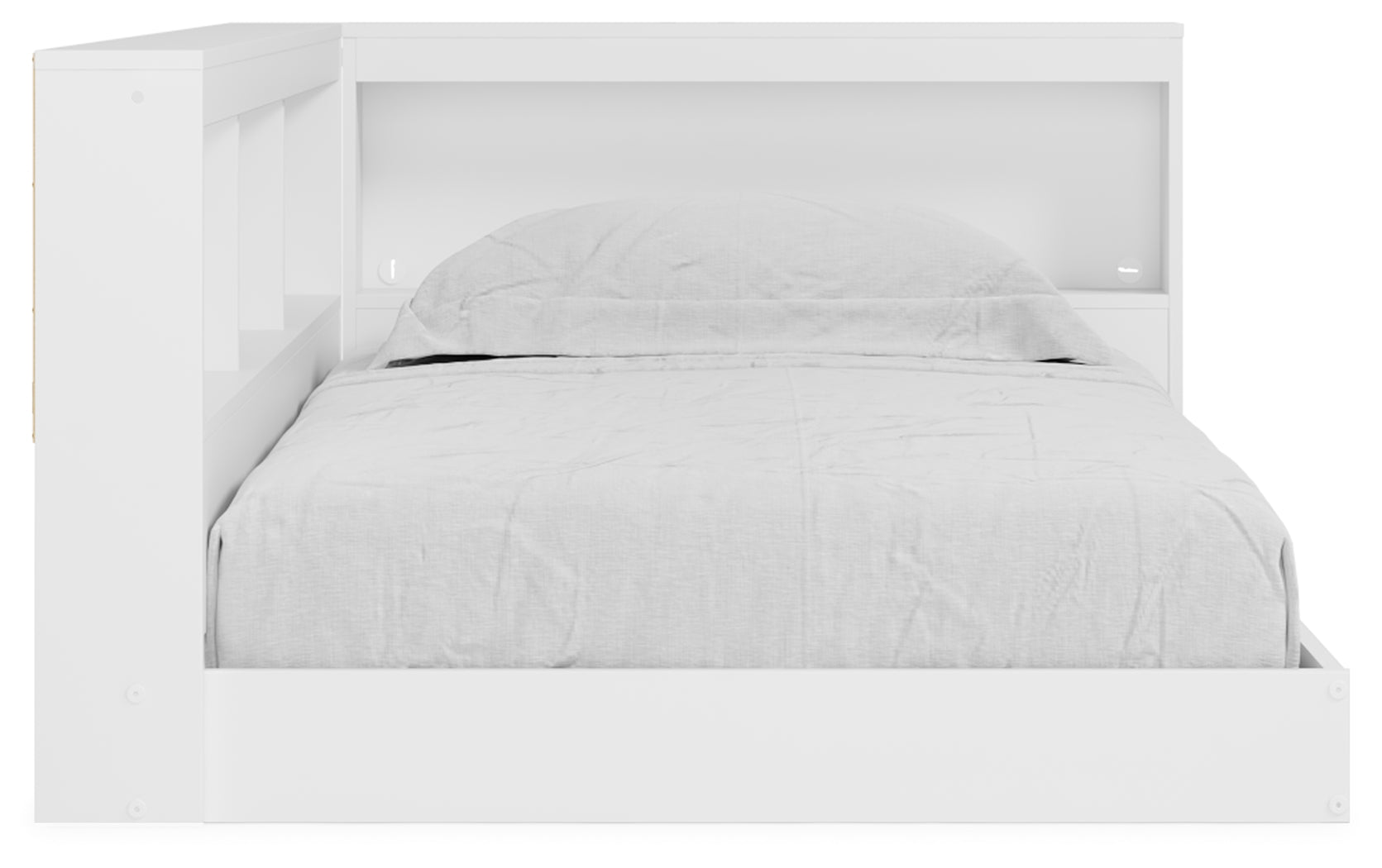 Piperton White Twin Bookcase Storage Bed (Online Special Price) - Ornate Home