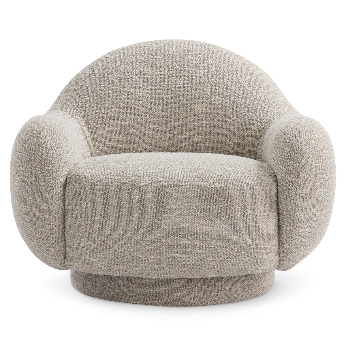 Pippa Oatmeal Swivel Chair - Ornate Home