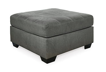 Pitkin Slate Oversized Accent Ottoman (Online Special Price) - Ornate Home