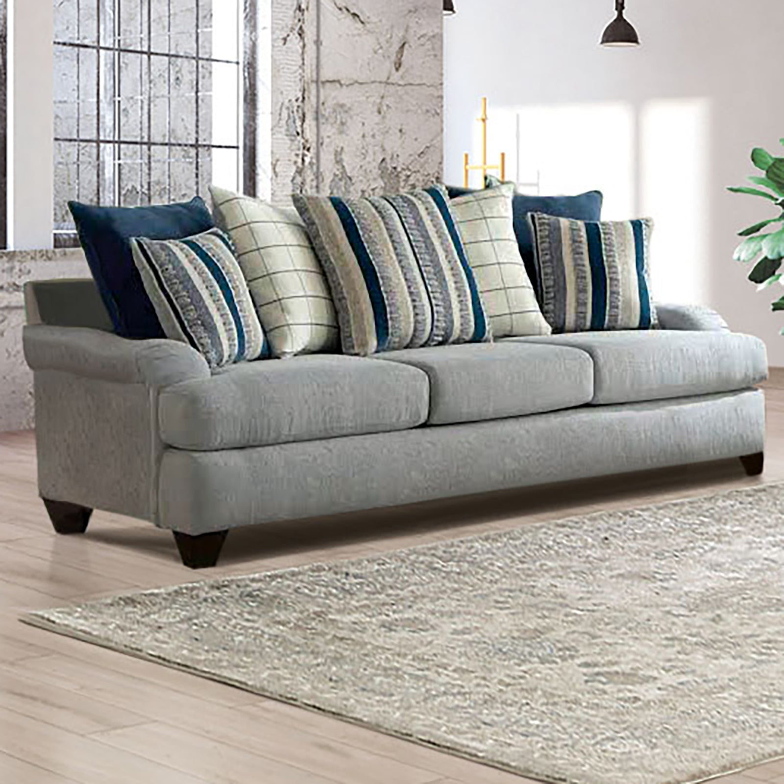 Plaistow Gray Sofa & Loveseat - Ornate Home