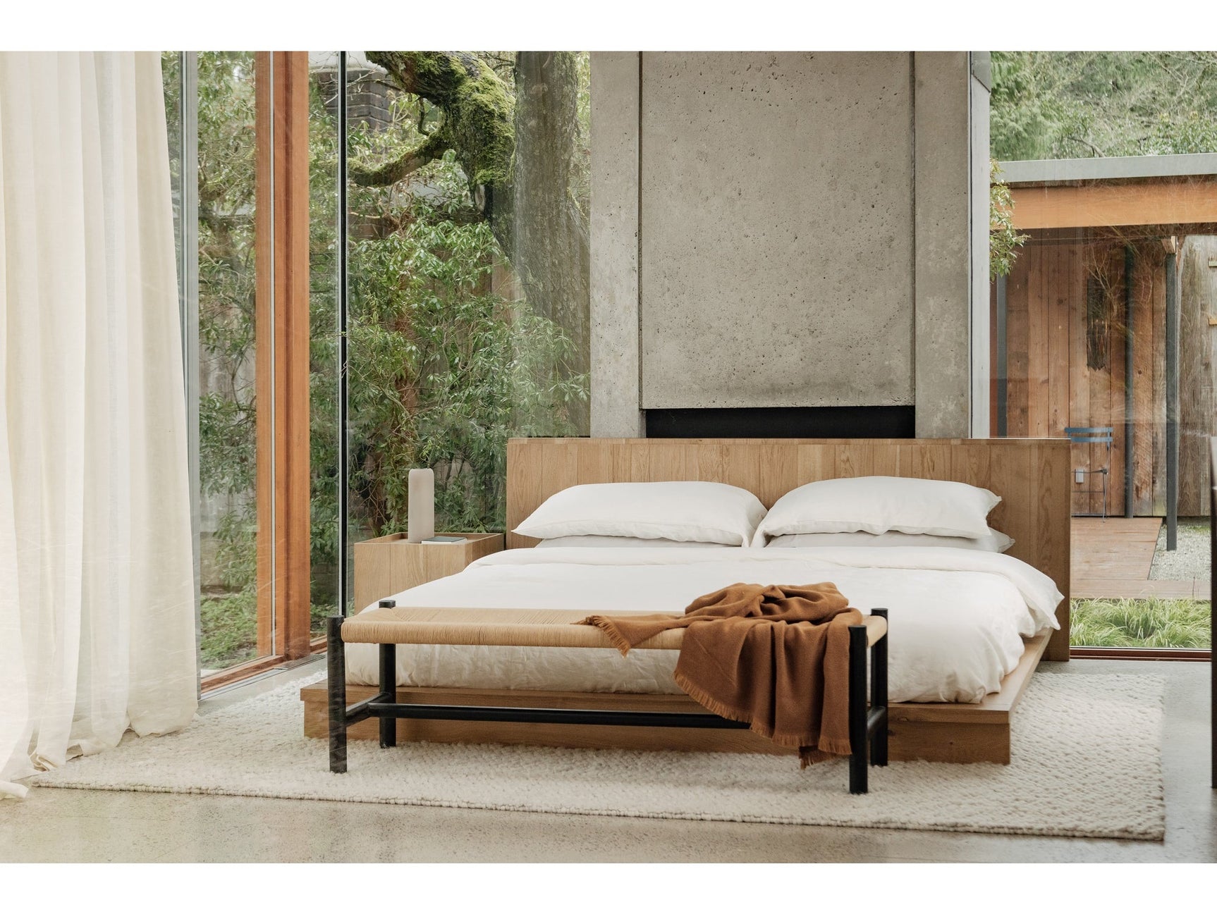 Plank Natural Queen Bed - Ornate Home