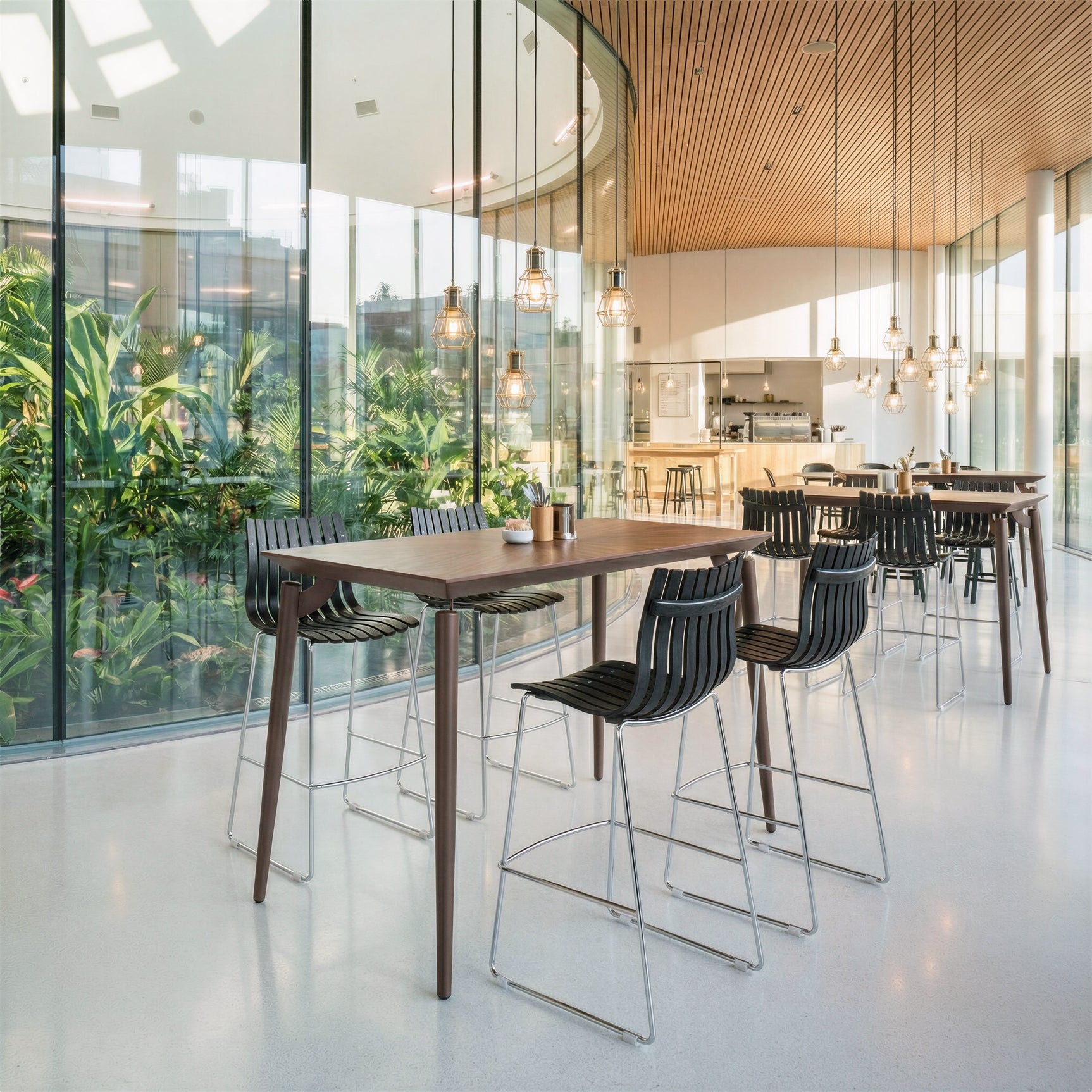 Plano Brown Bar Table