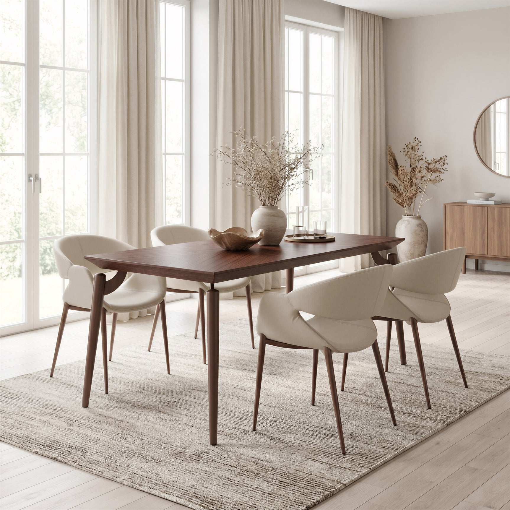 Plano Brown Dining Table - Ornate Home