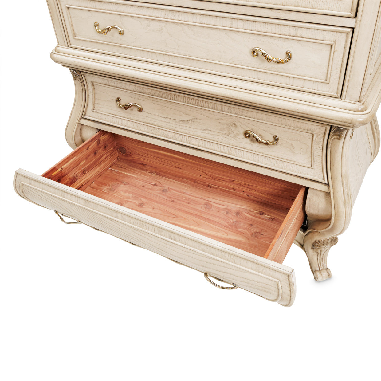 Platine de Royale Champagne 6-Drawer Chest - Ornate Home