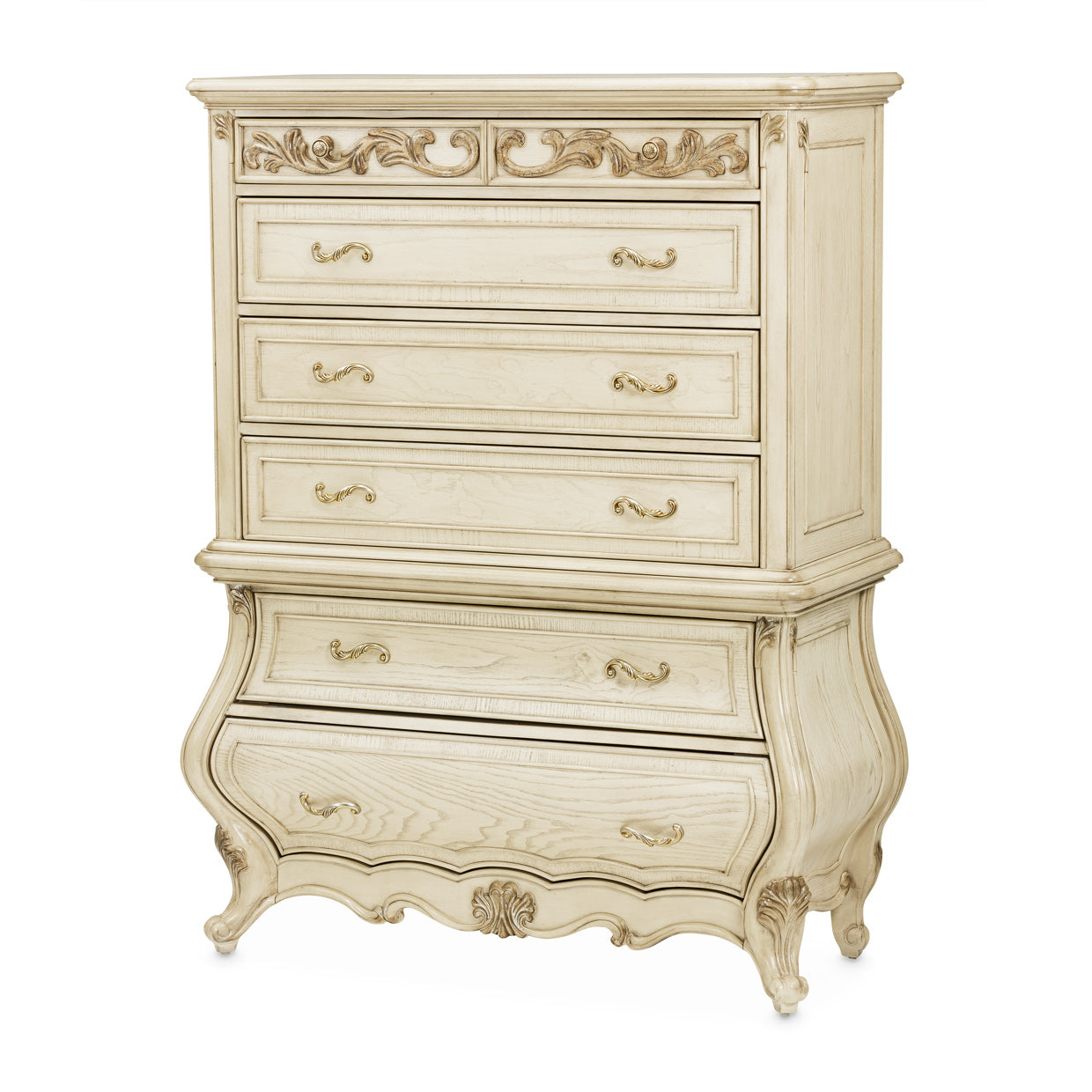 Platine de Royale Champagne 6-Drawer Chest - Ornate Home