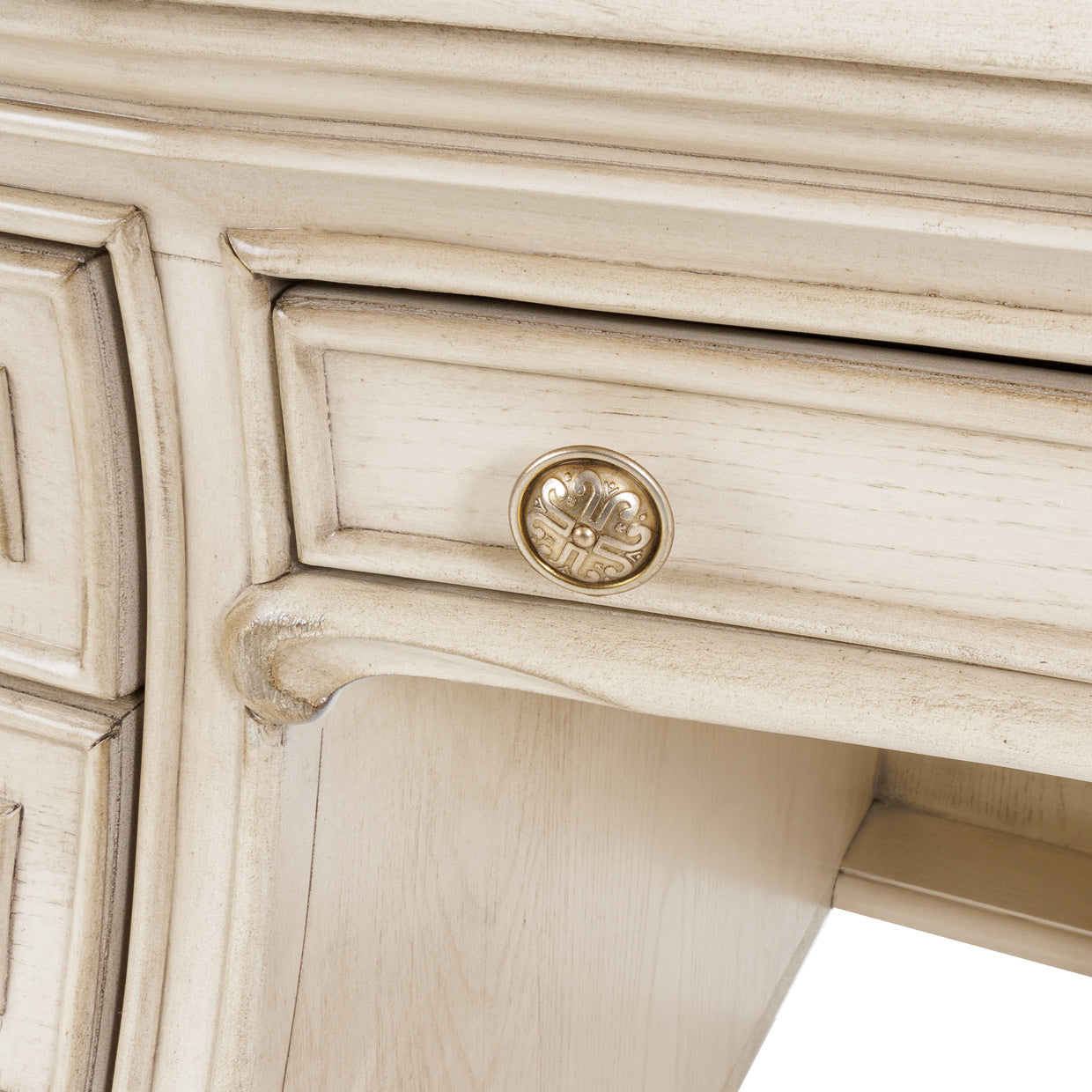 Platine de Royale Champagne Desk - Ornate Home