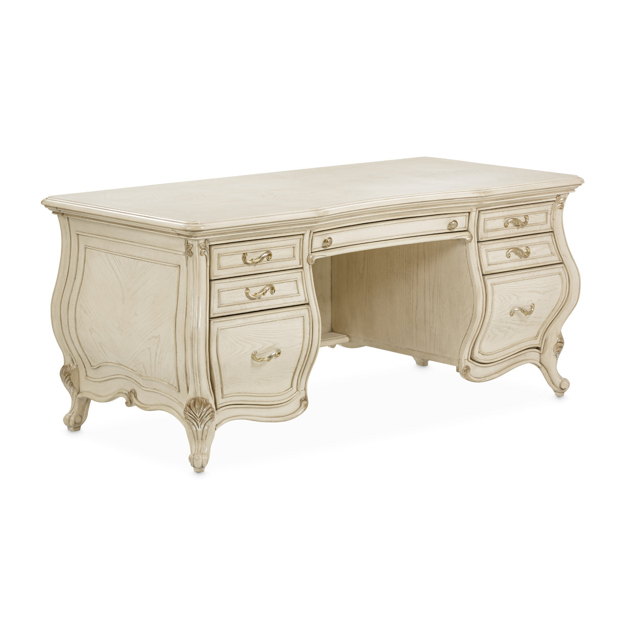 Platine de Royale Champagne Desk - Ornate Home