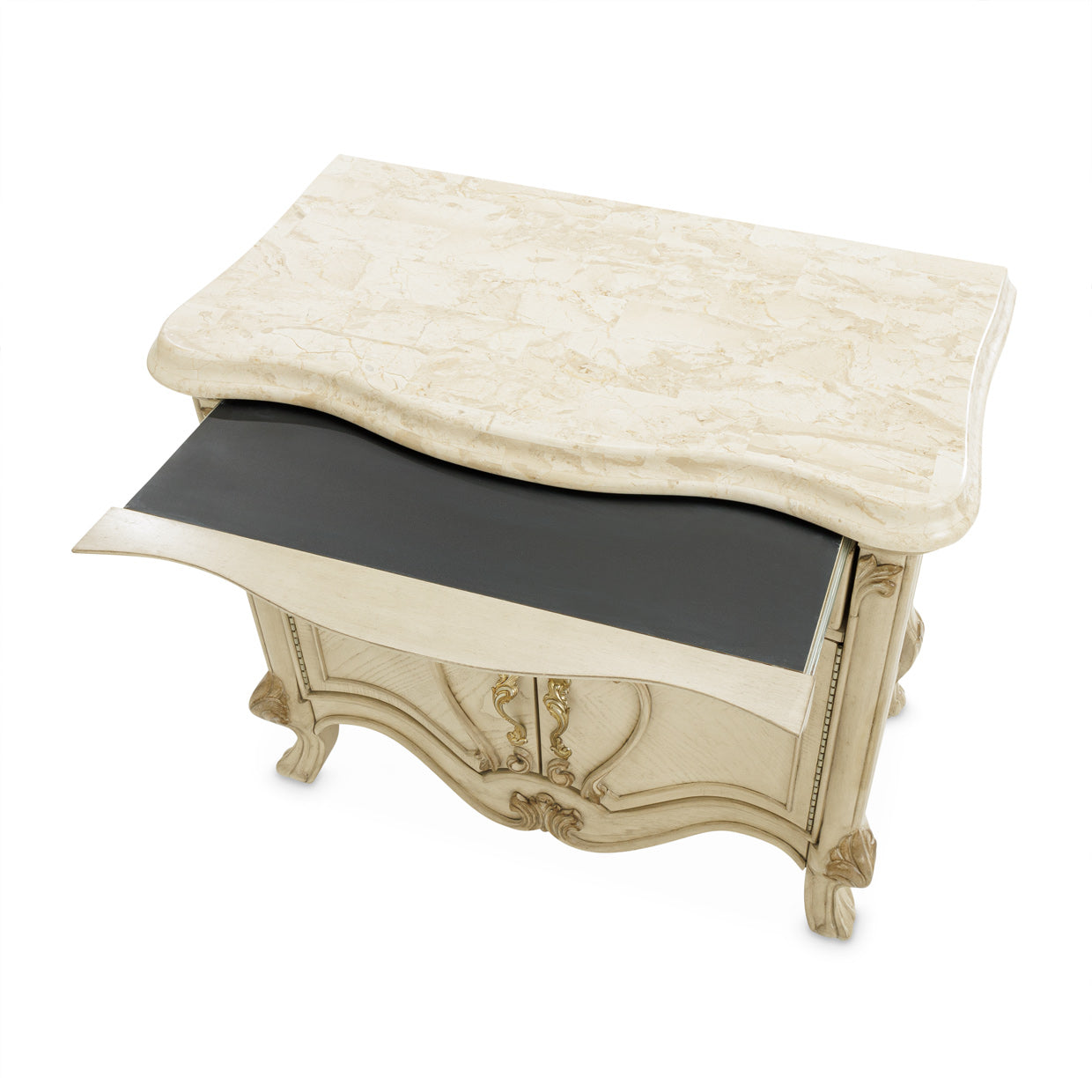 Platine de Royale Champagne Nightstand - Ornate Home
